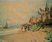 克劳德 莫奈 : The Beach at Trouville